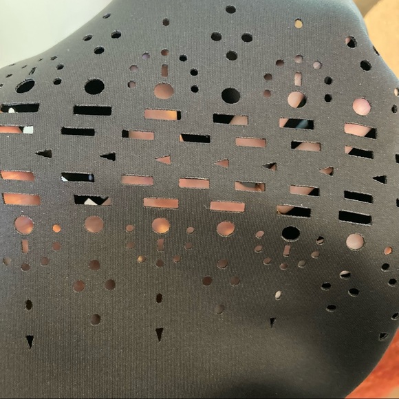 Clover Canyon Neoprene laser cut black sleeveless dress size small - Picture 7 of 11